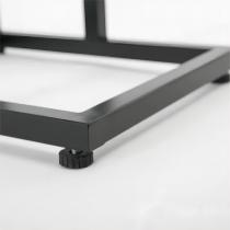 WEKIS Movable Coffee Side Table with Metal Frame