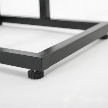 WEKIS Movable Coffee Side Table with Metal Frame