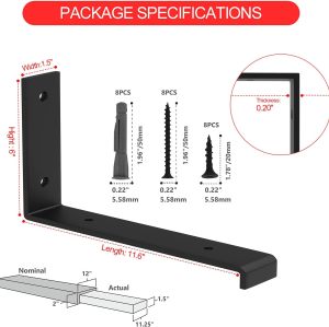 WEKIS Floating Shelf Bracket Support