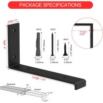 WEKIS Floating Shelf Bracket Support