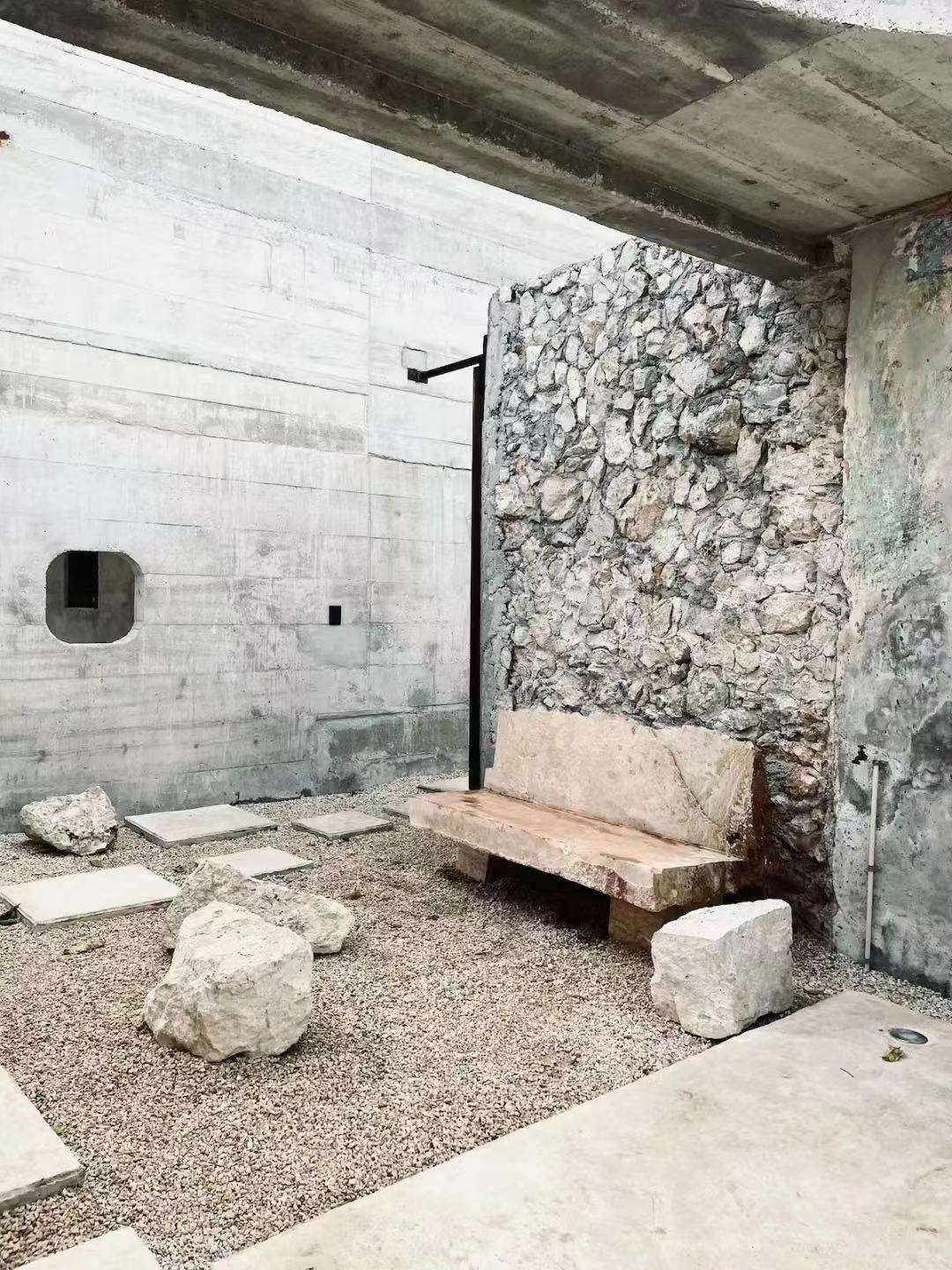 stone and concrete outdoor furniture