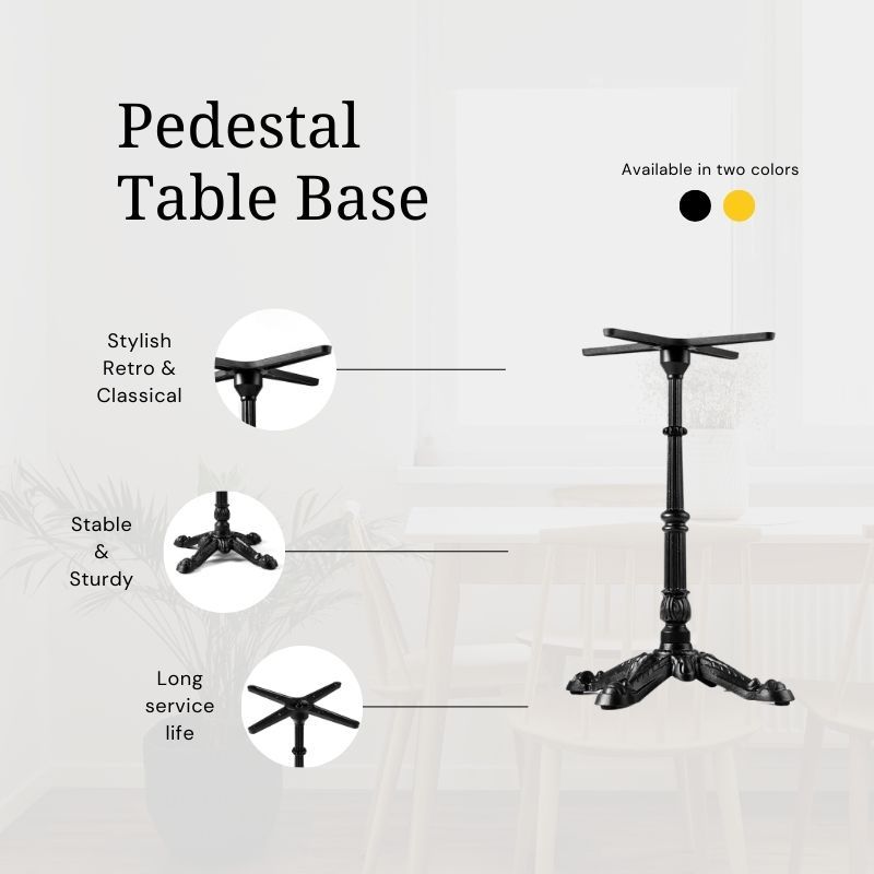 metal table base pedestal