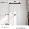 WEKIS 3.18 FT Single Bi-fold Barn Door Hardware Kit