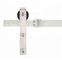 Brushed Stainless Steel Barn Door Hardware Kit