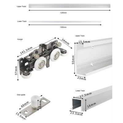 WEKIS Hidden Concealed Magic Barn Door Hardware