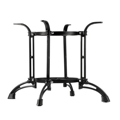 Round Black Steel Table Base For Glass Table Top Marble Table Top