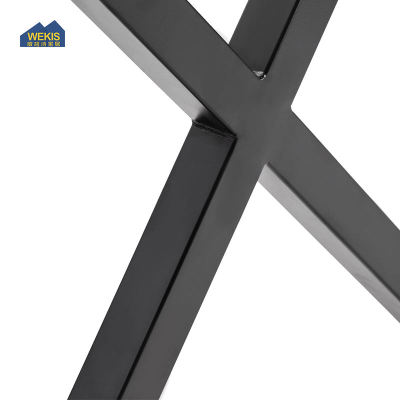 40 Inch Cast Iron Industrial Dining Table Legs Coffee Chrome Metal X Table Legs