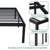 4" Height Modern TWIN High Platform Twin Size Bed Frame Contemporary Bed Frame