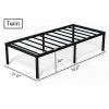 4" Height Modern TWIN High Platform Twin Size Bed Frame Contemporary Bed Frame
