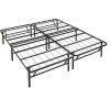 Double Vintage Industrial Metal Steel Hostel Queen King Size Platform Bed Frame Base