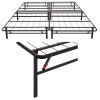 Double Vintage Industrial Metal Steel Hostel Queen King Size Platform Bed Frame Base