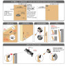 Concealed Wall Mounted Hidden Sliding Barn Door Hardware Kit