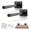 Hidden Pipe Shelf Brackets For Living Room