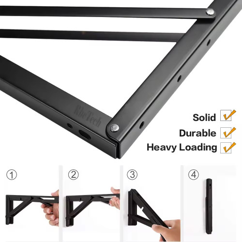 Stainless Steel Adjustable Foldable Shelf Bracket