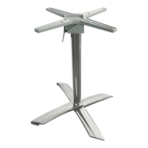 Aluminum Folding Restaurant Cross Shape Table Base