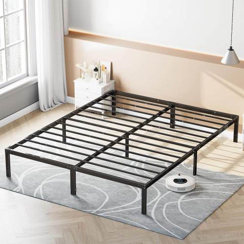 Wholesale King Size Bed Frames Metal Steel Hotel Hostel Queen Twin Bed Frame