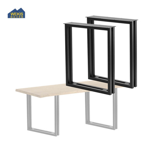 Patas de mesa trapezoidales rectangulares de hierro fundido para muebles modernos, patas de mesa de comedor para bar de oficina y restaurante