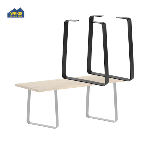 Patas de mesa de acero de hierro con marco en forma de U para escritorio, banco de oficina, restaurante, cafetería, muebles de comedor, patas de mesa de metal para muebles modernos