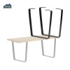 Patas de mesa trapezoidales de metal con forma de U para muebles de hierro fundido modernos, adecuadas para oficinas, bares y restaurantes