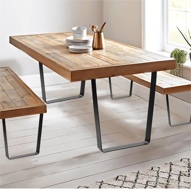 table with metal legs