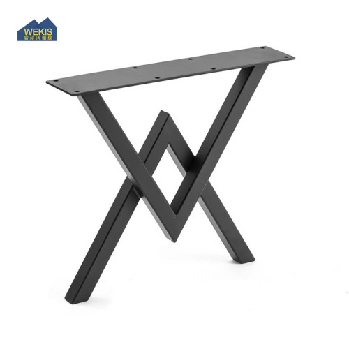 Furniture Table Legs X-Shaped Metal Iron Table Legs Custom