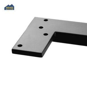 Accesorios para muebles de hierro fundido en forma de H, patas de mesa de metal adecuadas para restaurantes de oficina