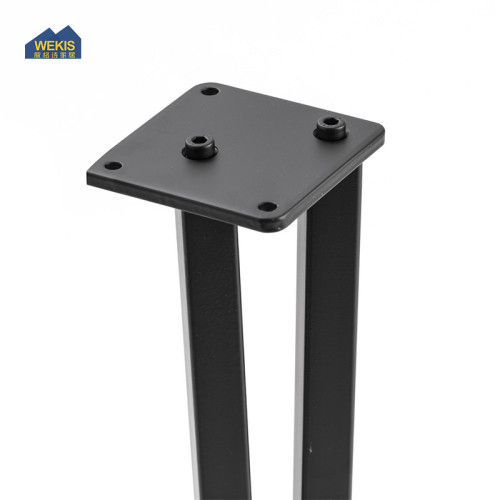 Estrutura de mesa de aço de metal industrial moderna, suporte de pernas, pés em formato de V, perna de móveis, mesa de jantar, perna