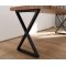 Funnel Shape Square Tube Metal Table Leg