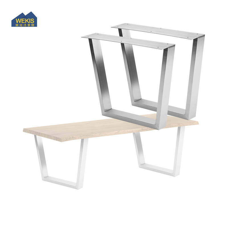 pied de table en acier inoxydable