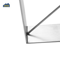 Luxury Desk Office Bench Restaurant Coffee Restaurant Furniture Metal Brushed Stainless Steel Table Legs