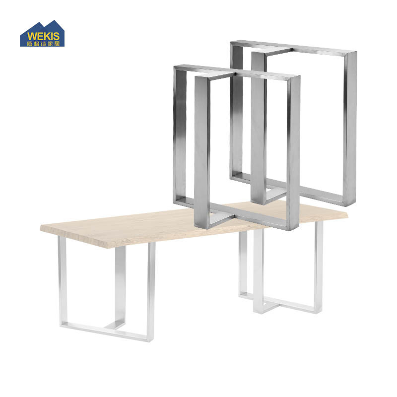 pied de table en acier inoxydable