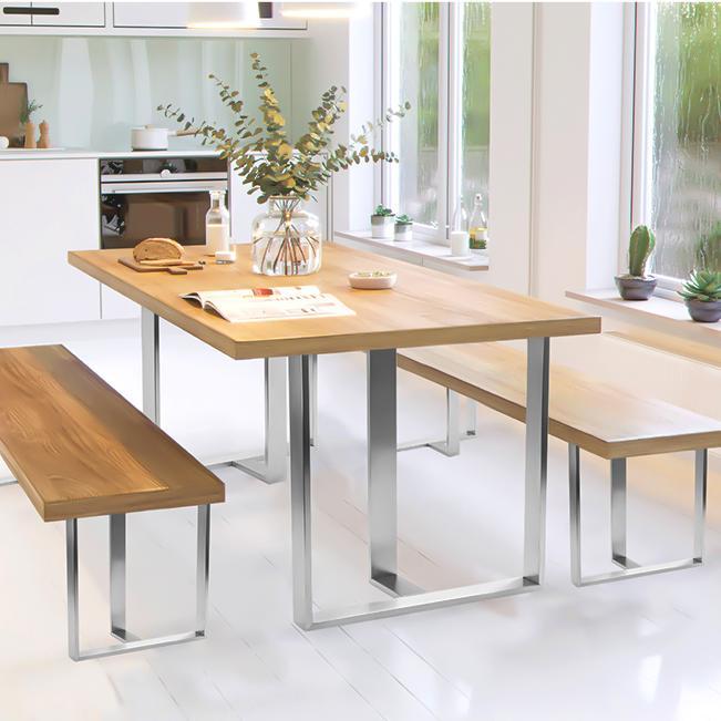 pied de table en acier inoxydable