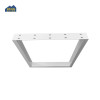 Pernas de mesa de metal quadradas clássicas, pernas de mesa de centro de ferro branco superestáveis