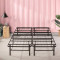 Double Vintage Industrial Metal Steel Hostel Queen King Size Platform Bed Frame Base