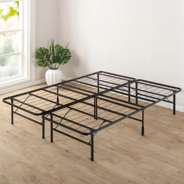 Bedroom Foldable Modern New Design Metal Platform Bed Frame Smart Base King Size Bed Base