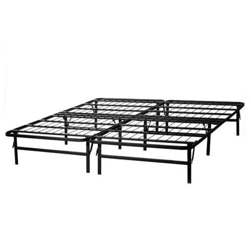 Metal Hostel Beds Black Square Tube Modern Minimalist Iron Bed Frames