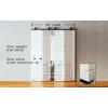 Heavy Duty Bi-Folding Barn Door Hardware Kit for 4 Doors