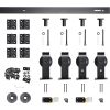 Heavy Duty Bi-Folding Barn Door Hardware Kit for 4 Doors