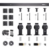Heavy Duty Bi-Folding Barn Door Hardware Kit for 4 Doors