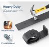 3FT Heavy Duty Matt Black Bi-Folding Sliding Barn Door Hardware Kit