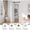 3FT Heavy Duty Matt Black Bi-Folding Sliding Barn Door Hardware Kit