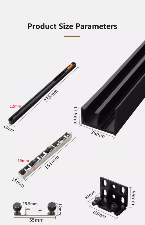 WEKIS Ghost Door Hardware Accessories New Trackless Bathroom Invisible Track Sliding Door