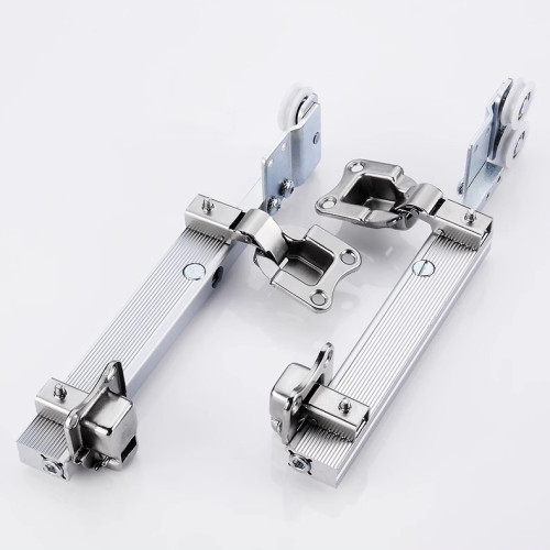 Bi Folding Zinc Alloy Push Pull Door Hardware Kits