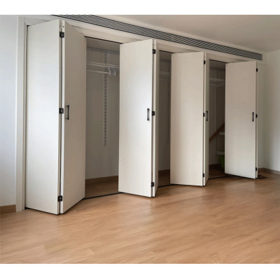 Aluminum Bi-Folding Door Hardware Track Door Slide Rail Hardware Accessories for Cabinet