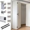 Aluminum Bi-Folding Door Hardware Track Door Slide Rail Hardware Accessories for Cabinet