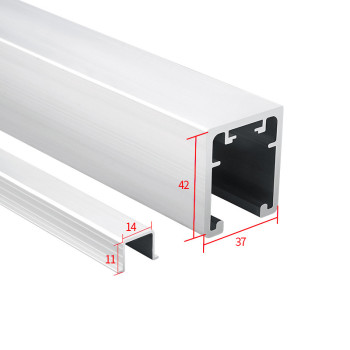 Aluminum Bi-Folding Door Hardware Track Door Slide Rail Hardware Accessories for Cabinet