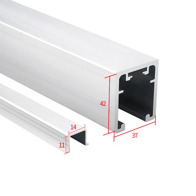 Aluminum Bi-Folding Door Hardware Track Door Slide Rail Hardware Accessories for Cabinet
