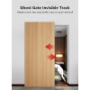 Aluminium Ghost Door Track Hardware Durable Invisible Sliding Door