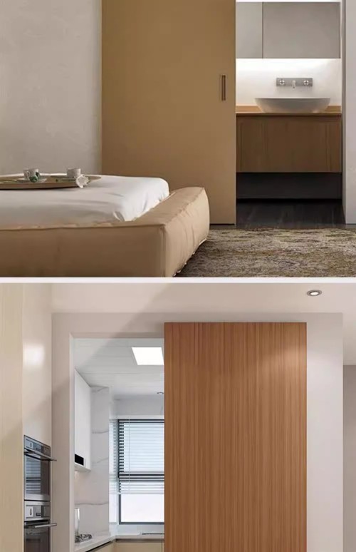 Aluminium Ghost Door Track Hardware Durable Invisible Sliding Door