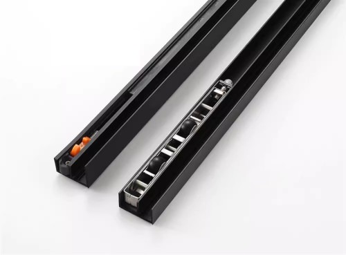 Aluminium Ghost Door Track Hardware Durable Invisible Sliding Door